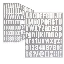 Letter Stickers, Mailbox Numbers, 1 Inch Waterproof Vinyl Alphabet
