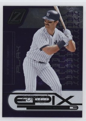 2005 Donruss Zenith Epix Purple Play 329/350 Don Mattingly #E-21 7v7