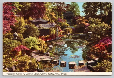 s27635 Japanischer Garten Compton Acres Poole Dorset England John Hinde Postkarte