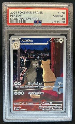 2024 Pokemon Shrouded Fable Persian Illustration Rare #078/064 PSA 10 GEM (29)