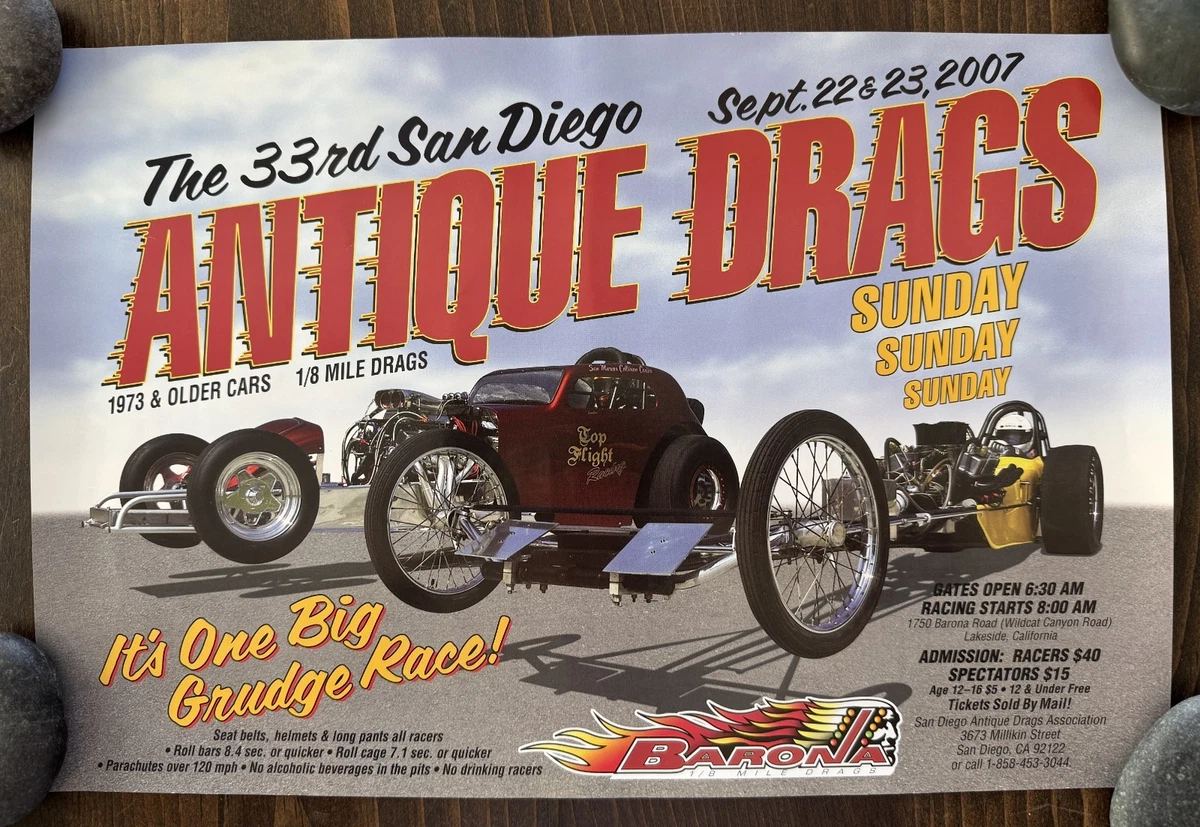 Vintage Hot Rod Poster for sale | eBay
