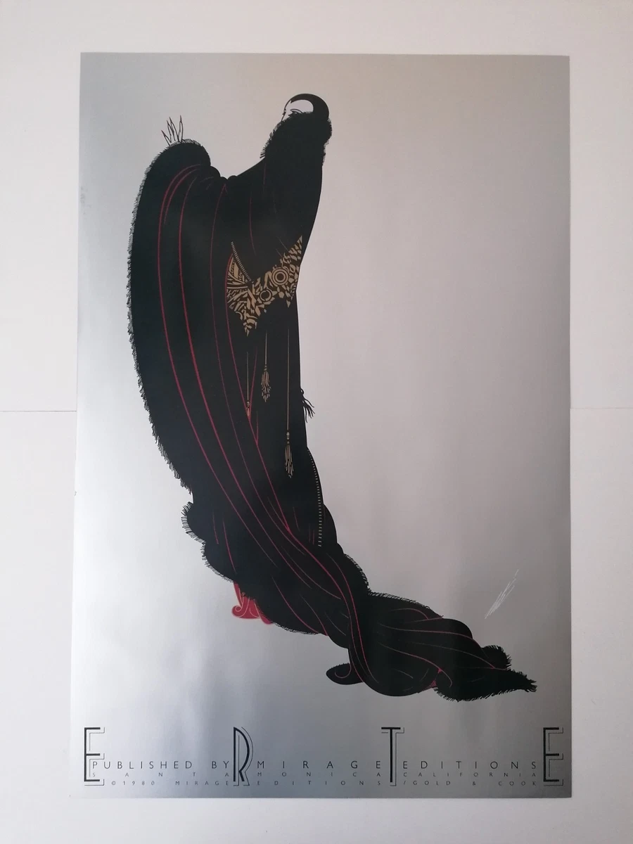 Erte 【Ebony and White】vintageitem 1980年代 Erté - Erté, Ebony in