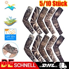 5/10Stück Tattoo Ärmel Tattoo Armstrumpf Arm Temporäres Tattoo Nylon Strumpf DE