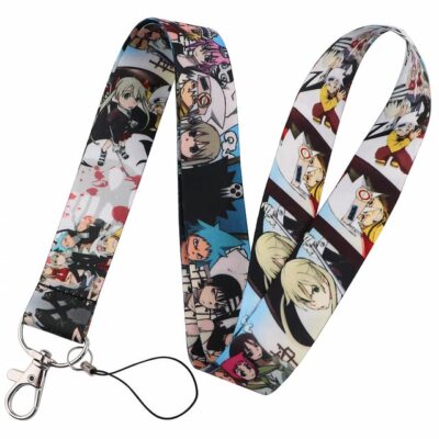 Pinstant Soul Eater Anime Manga 17.7'' Neck Lanyard Keychain Holder ID Badge