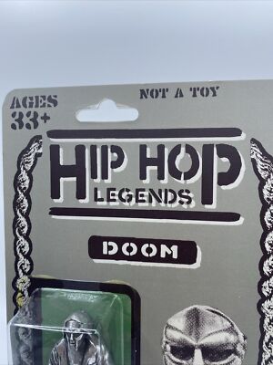RARE MF DOOM Figure Limited edition Silver 3.75
