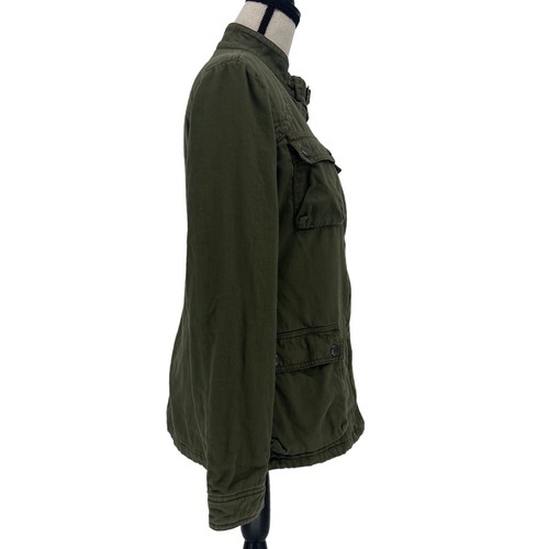 Polo Jeans Ralph Lauren Military Jacket Medium Utility Olive Green Lightweight - Picture 3 of 13