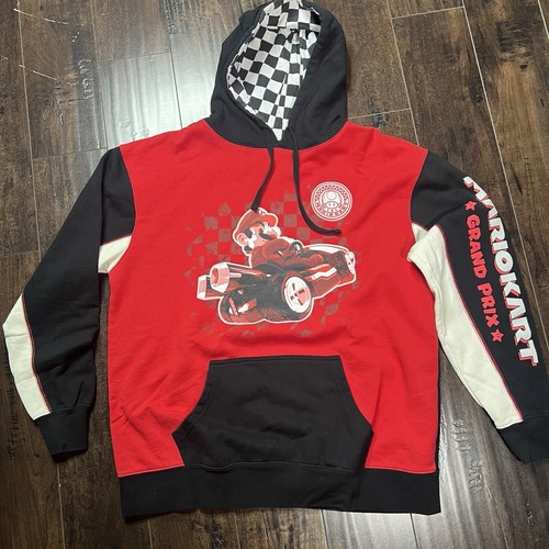 Nintendo Mario Kart Pullover Herren Large Grand Prix Grafik Hoodie Universal Studi