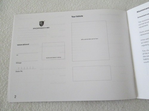2020 Porsche Panamera Service Book 4 GTS Turbo S E-Hybrd Maintenance Manual - Picture 3 of 6