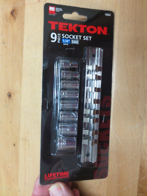 Tekton 1/4'' Drive Socket Sets (Your Choice)-Taiwan