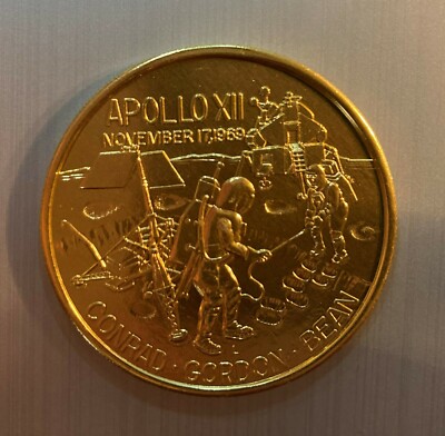 Apollo 12 Yankee Clipper 1969 Aluminum (Gold-like like finish) Token