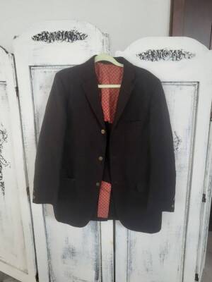 Vintage Louis Levy Clothes Mens Jacket Blazer Brown