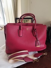 Mcm Milla  Large Burgundy 2 Way Bag