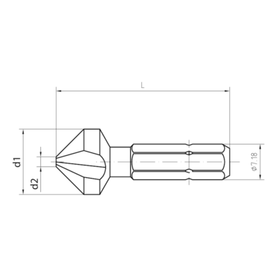 Set Di 6 Svasatori Conici In HSS, Per Legno E Metallo Diametri Da 6 3 A - Foto 8