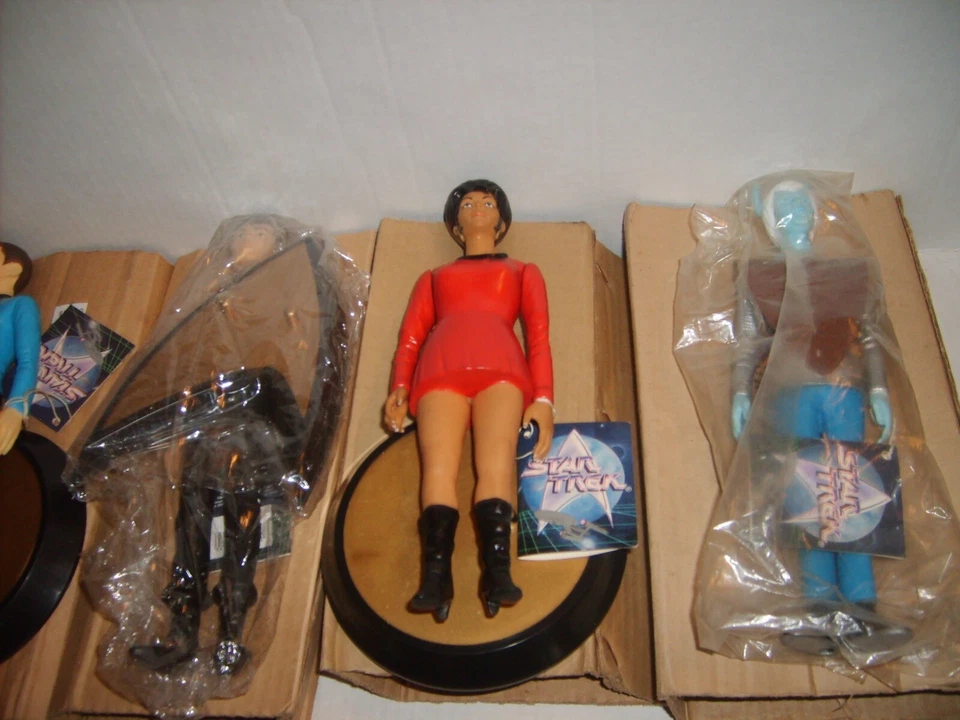 JUEGO DE 11 FIGURAS DE ACCIÓN VINTAGE APLAUSE STAR TREK CLASSIC 10" Y PVC NUEVO LOTE EN PAQUETE Foto 3 de 4