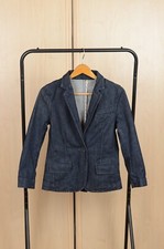 Marc Jacobs One Button Denim Jacket Navy