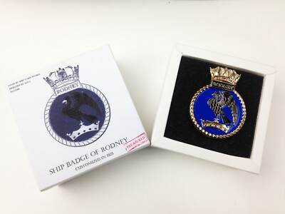 Shipyard HMS Battleship Rodney Medal Ship Badge