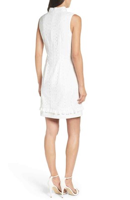 New $179 Eliza J Women White Mandarin 