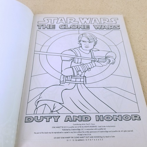 Star Wars the Clone Wars 2010 Coloring Book Duty and Honor Paperback New Unused - Picture 5 of 6