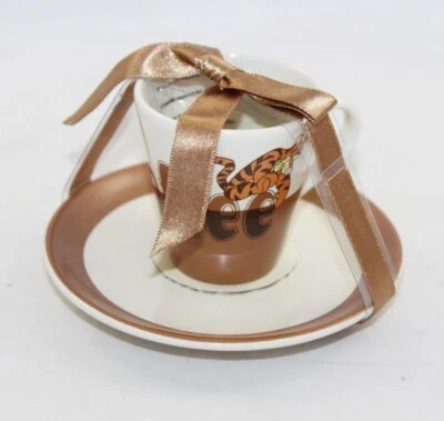 Tasse à café Tigrou DISNEY STORE avec soucoupe Coffee céramique NEUF (DOU) - Photo 1/3