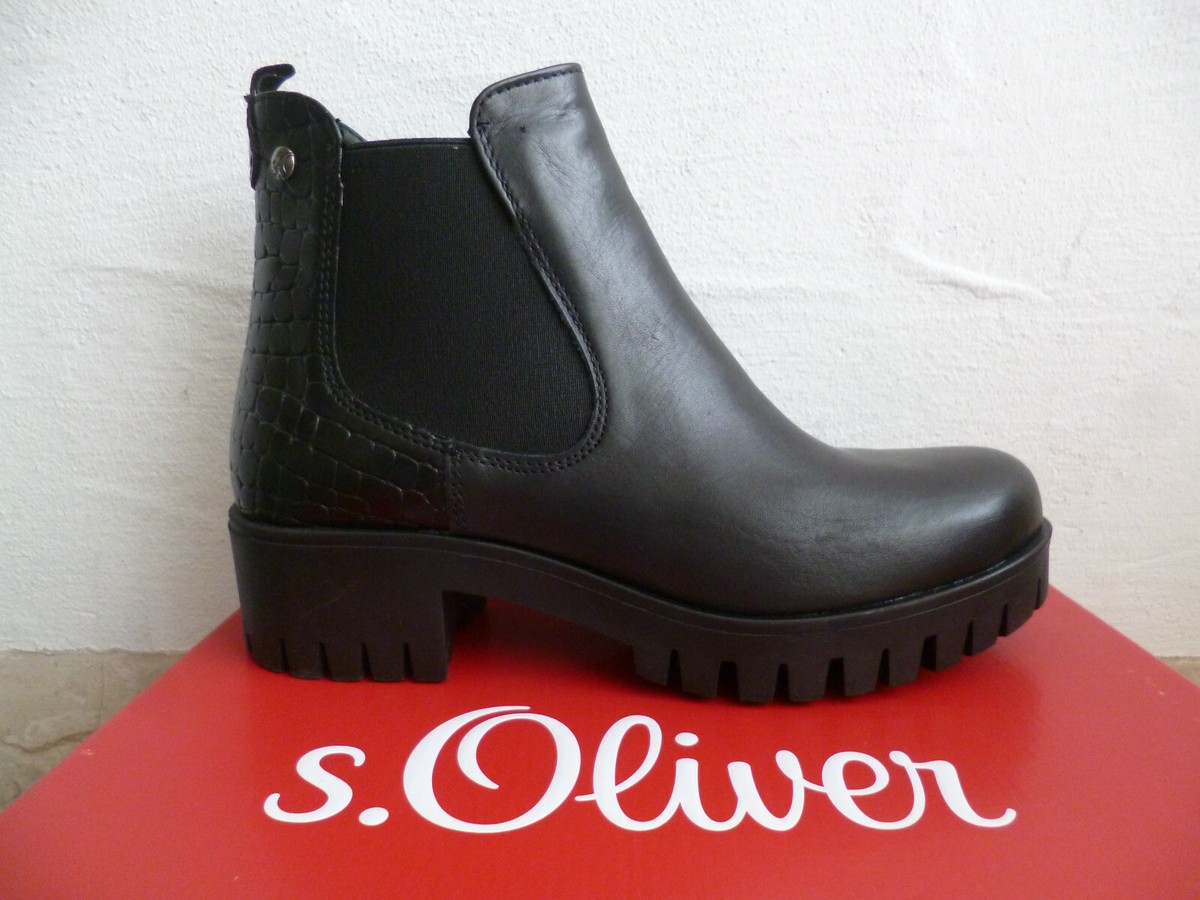 S Oliver Stiefel Echtleder Damen Stiefeletten Stiefel
