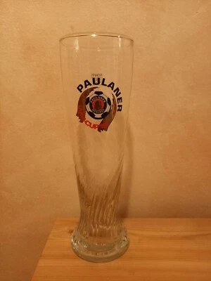 altes Weizenbierglas 0,5L, Paulaner, Fussball WM 1998 - Bild 1 von 2