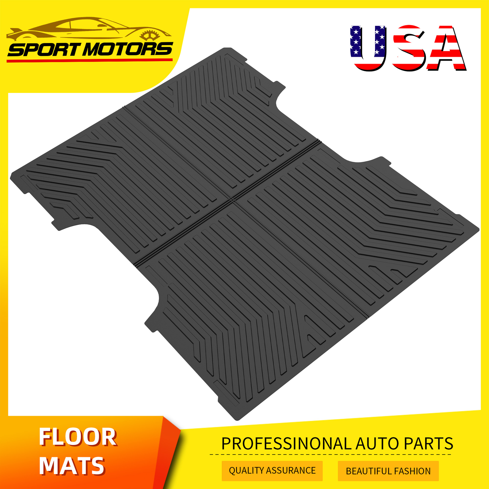 6.5ft Truck Bed Mat for 2022-2025  Toyota Tundra TPE All Weather Rear Trunk Mat