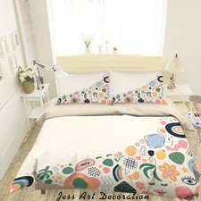3D Floral Leaves Pattern Quilt Cover Set Duvet Cover Bedding Pillowcases