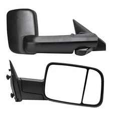 Manual Towing Mirrors For 2011 Dodge Ram 1500 2500 3500 4500 5500 Truck Trailer
