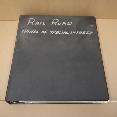 Railroad Binder Full of Magazine Articles Plans Photos Etc for Model Railroading