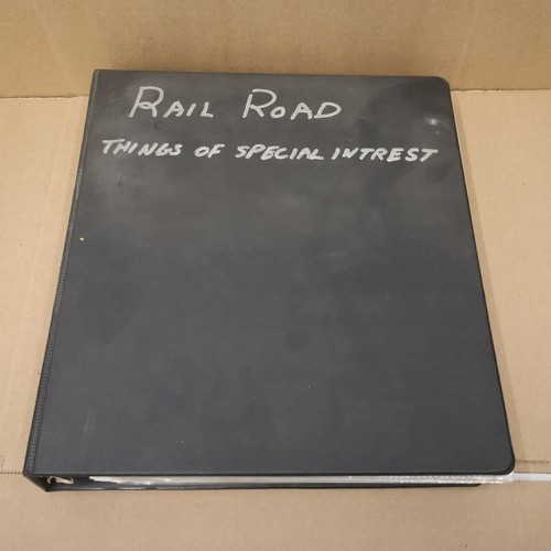 Railroad Binder Full of Magazine Articles Plans Photos Etc for Model Railroading