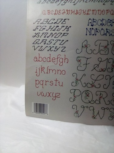 Vintage Leisure Arts 20 Backstitch Alphabets Leaflet 407 - Picture 2 of 9