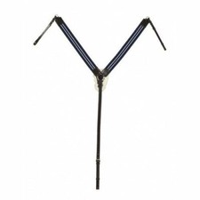 Ovation Elite Collection- 3-Point Wide Elastic Breastplate with Sheepskin Paddin