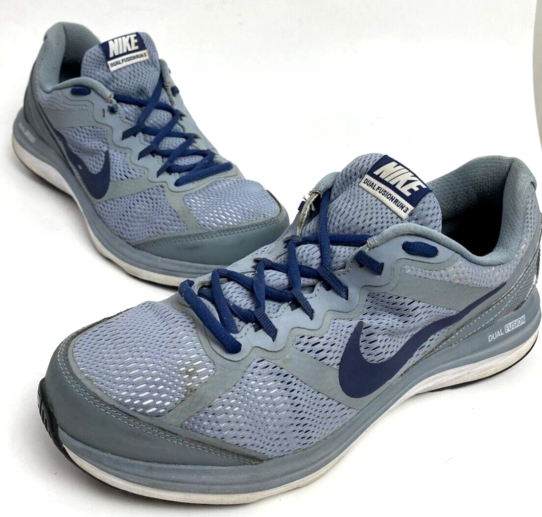 Kantine Tochi boom legering Nike Men&#039;s Dual Fusion Run 3 Running Shoes 10.5 Cool Grey Blue logo  653596-021 | eBay