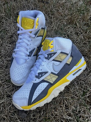 CLEAN Nike Air Trainer SC Size 10 Graphite Lemon Men's Sneakers