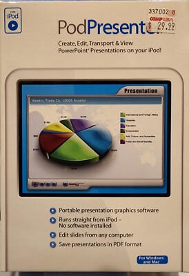 Pod Presenter - Create, Edit, Transport & View PowerPoint Shows On Your iPod!