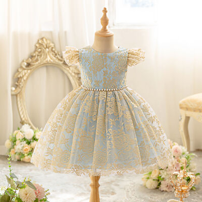 bridesmaid dresses for 2 year olds Girls Ivory Lace Bridesmaid Flower Girl Dress Party Dress 2 3 4 5 6 7 8 9  Years