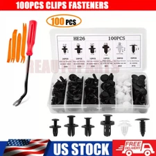 100pcs Plastic Trim Removal Pry Tool Set for Car Radio Panel Door Dash Clip Kit