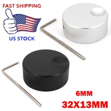 Solid Aluminum 32mm*13mm Audio Volume Rotary Control 6mm Potentiometer Knob USA