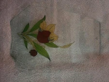 Vintage Ok Lighting Touch Lamp Replacement Glass Panel Flowers