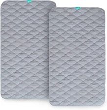 Waterproof Crib Mattress Protector Pad Mat for Baby Standard Crib 2 Pack 28"x52"