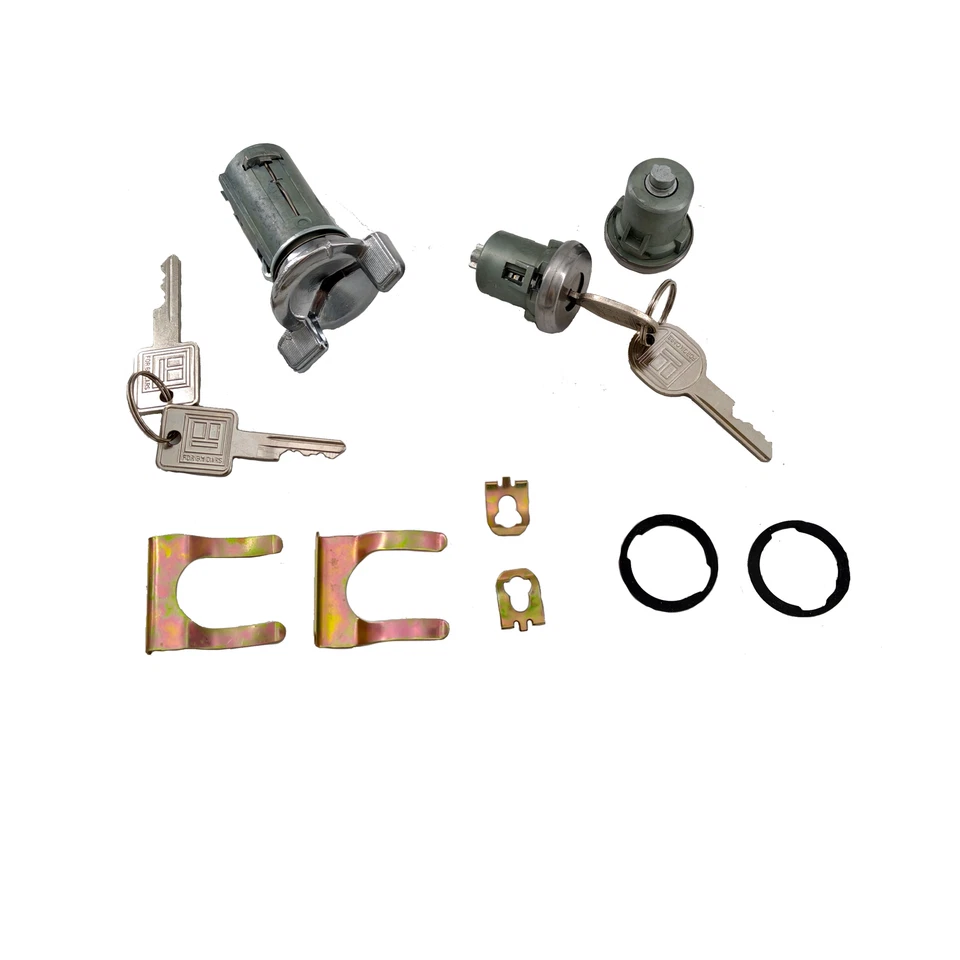 Ignition Door Lock Cylinder and Switch Cylinder Set With Keys For Buick Cadillac Foto 3 de 4