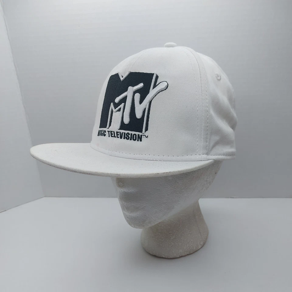 MTV Logo Snap Back Sombrero Adolescente Juvenil Gorra Logo Bordado Foto 3 de 4