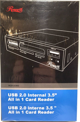 Rosewill RCR-IC002 3.5'' Drive Bay 74-in-1 Internal Card Reader w/USB 2.0 *NEW*