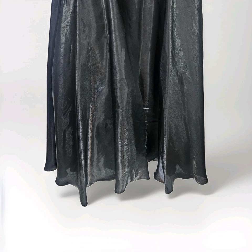 Falda enagua vintage años 90 negra talla 8 ropa de noche caprichosa gótica victoriana  Foto 3 de 4