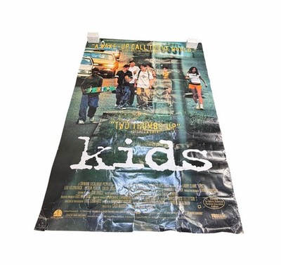 Vintage 1995 Larry Clark s Kids Movie Poster for VHS Release w Siskel & Ebert