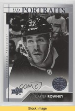 2017-18 Upper Deck Portraits Rookies Carter Rowney #P-80 READ t4m
