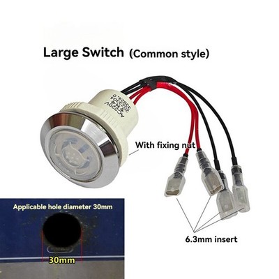 Stove Energy-Efficient Power Switch Fan Ignition 30mm / 22mm Push-Button Switch