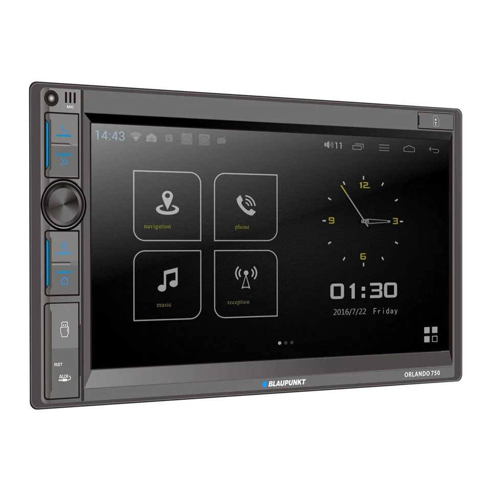 BLAUPUNKT ORLANDO 750 6.9" TOUCHSCREEN 2-DIN RECEIVER APPLE CARPLAY ANDROID AUTO - Image 3 of 4
