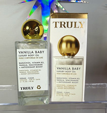 Truly Vanilla Baby Body Oil Vegan Bakuchiol Niacinamide Vanilla Scent 3.1oz
