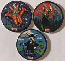 3 Flippo Twix La Collection Ciné Années 90 Pog Caps 